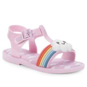 NEW Mini Melissa Rainbow Cloud Sandals Toddler size 5 scented jellies